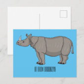 Cartoon-Illustration Postkarte (Vorne/Hinten)