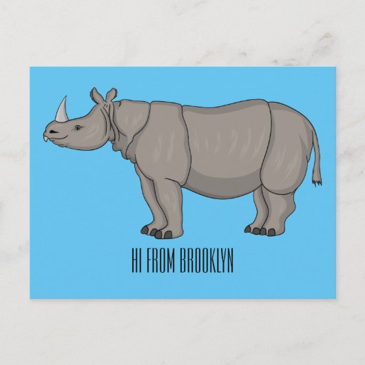 Cartoon-Illustration Postkarte (Vorderseite)