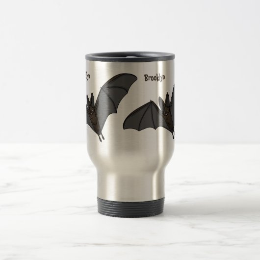 Cartoon-Illustration Reisebecher (Mittel)