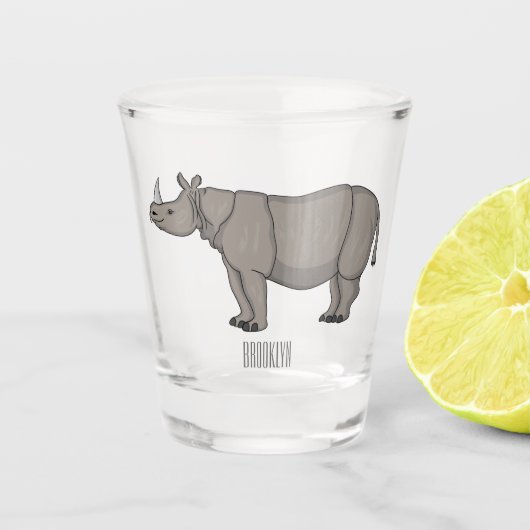 Cartoon-Illustration Schnapsglas (Vorderseite)