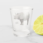 Cartoon-Illustration Schnapsglas (Rückseite)