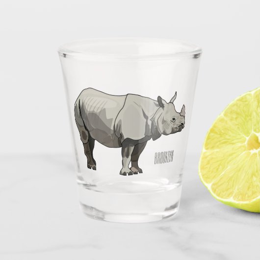 Cartoon-Illustration Schnapsglas (Vorderseite)