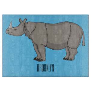 Cartoon-Illustration Schneidebrett