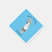 Cartoon-Illustration Serviette (Ecke)