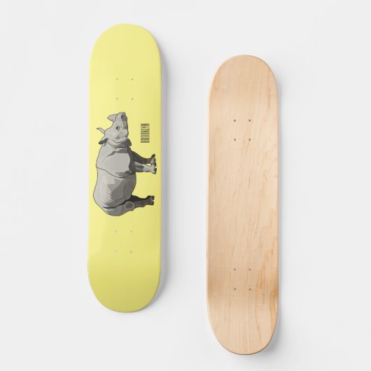 Cartoon-Illustration Skateboard (Vorderseite)