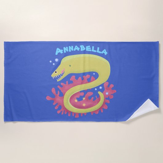 Cartoon-Illustration Strandtuch (Vorderseite)