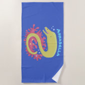 Cartoon-Illustration Strandtuch (Vorderseite)