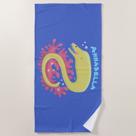 Cartoon-Illustration Strandtuch (Vorderseite)