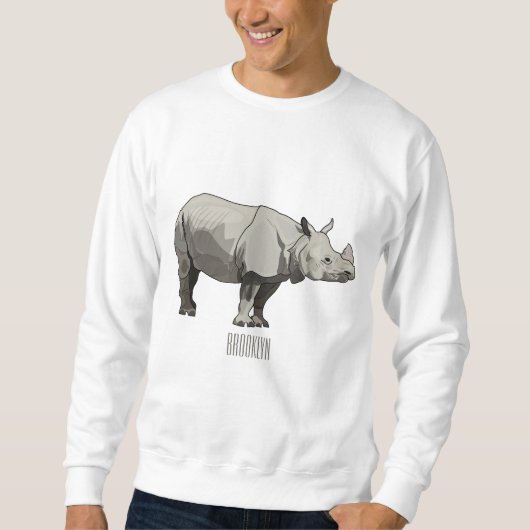 Cartoon-Illustration Sweatshirt (Vorderseite)