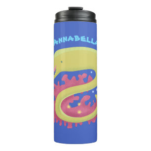 Cartoon-Illustration Thermosbecher