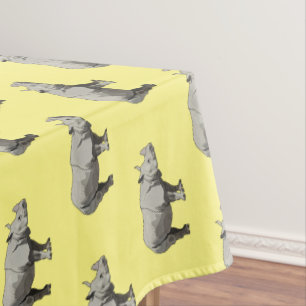 Cartoon-Illustration Tischdecke