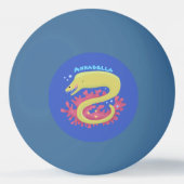 Cartoon-Illustration Tischtennisball (Rückseite)