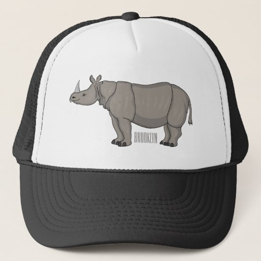 Cartoon-Illustration Truckerkappe (Vorderseite)