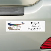 Cartoon-Illustration von Funny Roadrunner Autoaufkleber (Auf Auto)