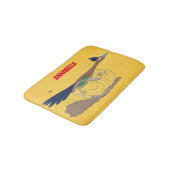 Cartoon-Illustration von Funny Roadrunner Badematte (Schrägansicht)