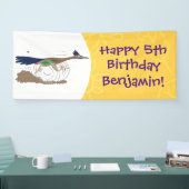 Cartoon-Illustration von Funny Roadrunner Banner (Messe)
