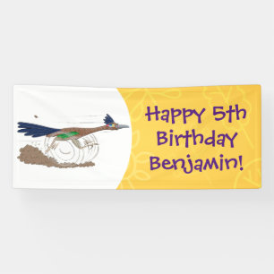 Cartoon-Illustration von Funny Roadrunner Banner