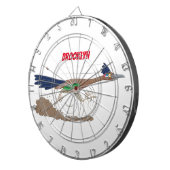 Cartoon-Illustration von Funny Roadrunner Dartscheibe (Vorderseite rechts)