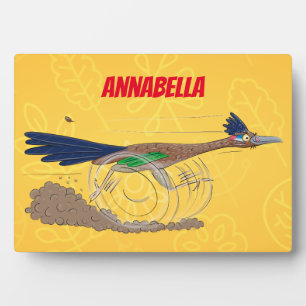 Cartoon-Illustration von Funny Roadrunner Fotoplatte