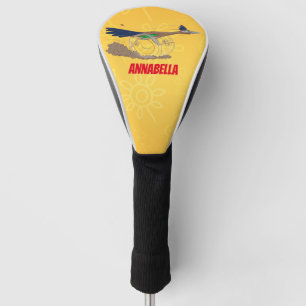 Cartoon-Illustration von Funny Roadrunner Golf Headcover