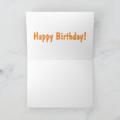 Cartoon-Illustration von Funny Roadrunner Karte (Innenseite)