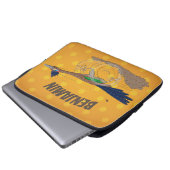 Cartoon-Illustration von Funny Roadrunner Laptopschutzhülle (Vorne Knopf)