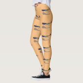Cartoon-Illustration von Funny Roadrunner Leggings (Links)