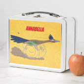 Cartoon-Illustration von Funny Roadrunner Metall Brotdose (Beispiel)