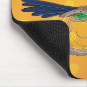 Cartoon-Illustration von Funny Roadrunner Mousepad (Ecke)