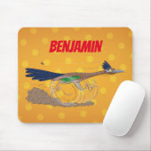Cartoon-Illustration von Funny Roadrunner Mousepad (Mit Mouse)