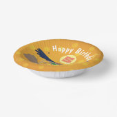 Cartoon-Illustration von Funny Roadrunner Pappteller (Gewinkelt)