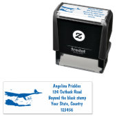 Cartoon-Illustration von Funny Roadrunner Permastempel (Beispiel)