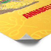 Cartoon-Illustration von Funny Roadrunner Poster (Ecke)