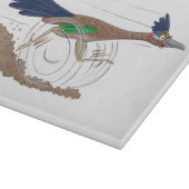 Cartoon-Illustration von Funny Roadrunner Schneidebrett (Ecke)