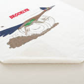 Cartoon-Illustration von Funny Roadrunner Sherpadecke (3/4)