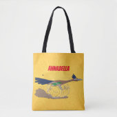 Cartoon-Illustration von Funny Roadrunner Tasche (Vorderseite)