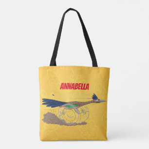 Cartoon-Illustration von Funny Roadrunner Tasche