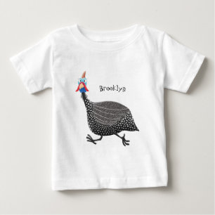 Cartoon-Illustration von guineischen Vögeln Baby T-shirt