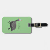 Cartoon-Illustration von guineischen Vögeln Gepäckanhänger (Vorderseite horizontal)