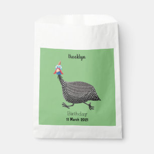 Cartoon-Illustration von guineischen Vögeln Geschenktütchen