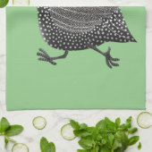 Cartoon-Illustration von guineischen Vögeln Geschirrtuch (Gefaltet)