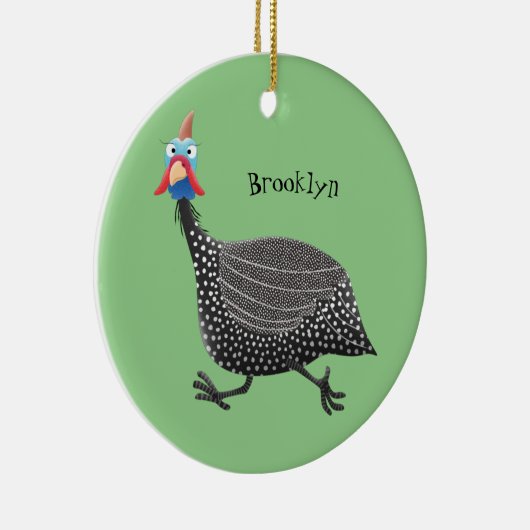 Cartoon-Illustration von guineischen Vögeln Keramik Ornament (Rechts)