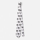 Cartoon-Illustration von guineischen Vögeln Krawatte (Vorderseite)