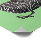 Cartoon-Illustration von guineischen Vögeln Poster (Ecke)