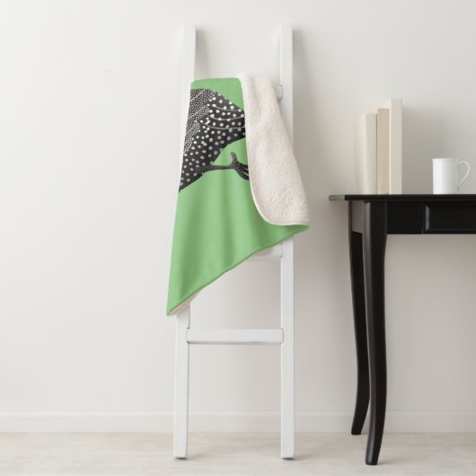 Cartoon-Illustration von guineischen Vögeln Sherpadecke (Beispiel)