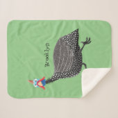 Cartoon-Illustration von guineischen Vögeln Sherpadecke (Vorderseite (Horizontal))