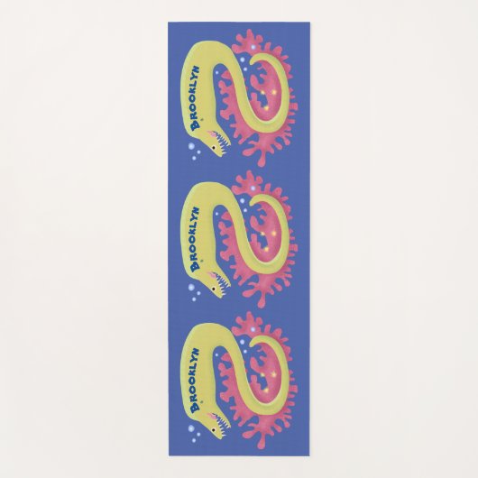 Cartoon-Illustration Yogamatte (Vorderseite)