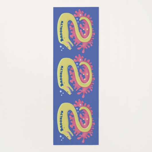 Cartoon-Illustration Yogamatte (Rückseite)