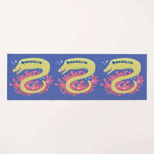 Cartoon-Illustration Yogamatte (Vorderseite (Horizontal))