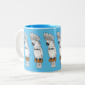 Cartoon-Illustration Zweifarbige Tasse (Vorderseite Links)